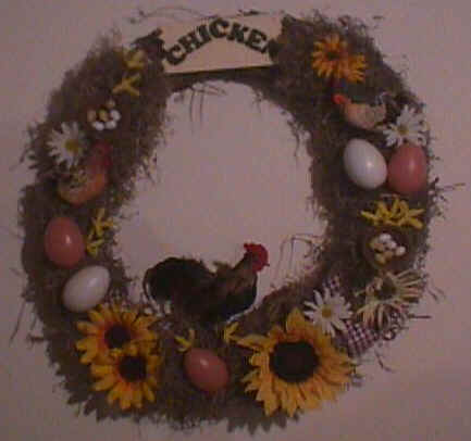 Country Chicken Wreath